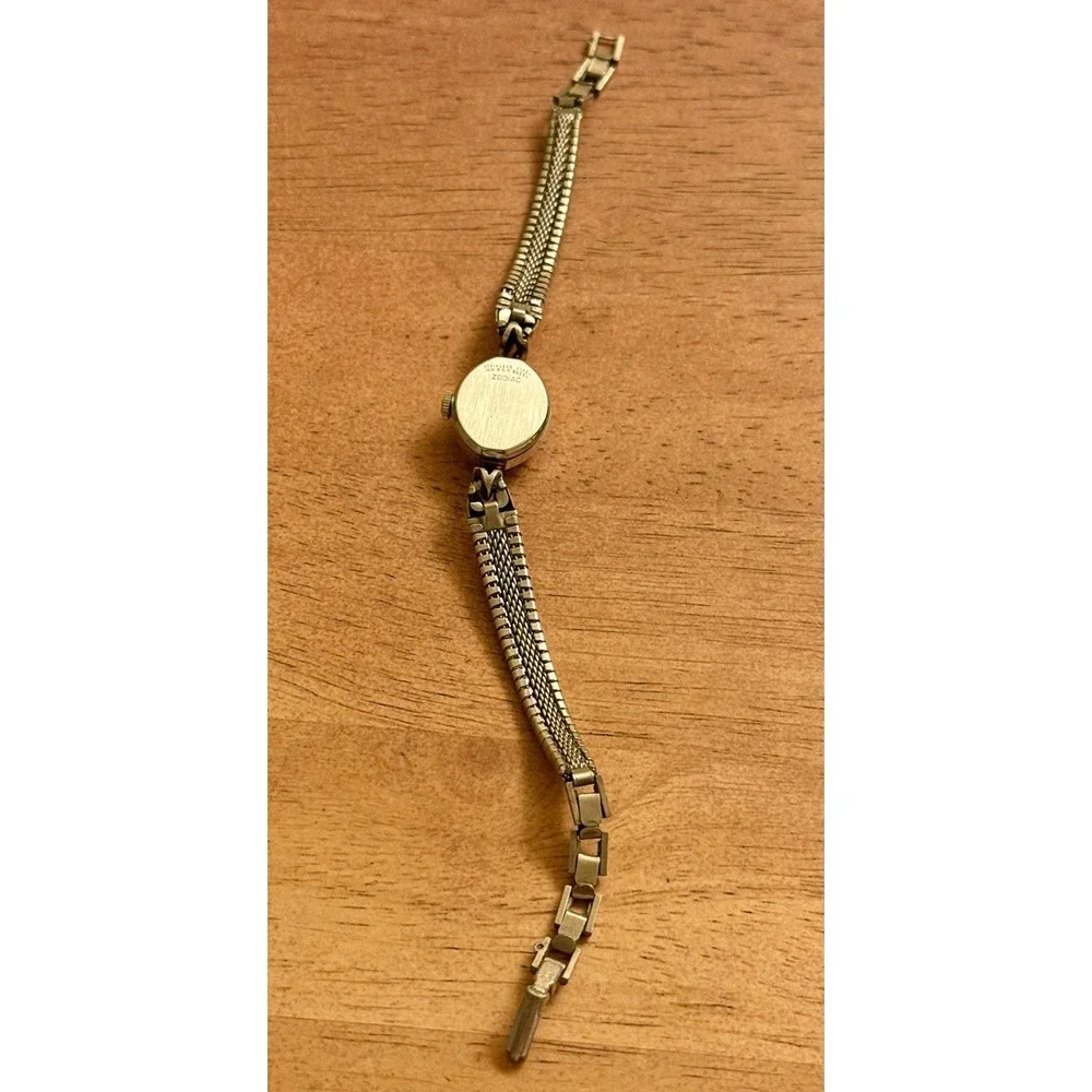 Vintage Zodiac Woman's Watch 10k R.G.P. Bezel Stainless Steel USA needs battery